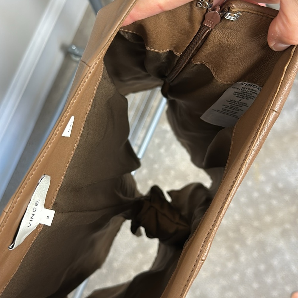 Vince Brown Leather Shorts!! - Picture 4 of 5